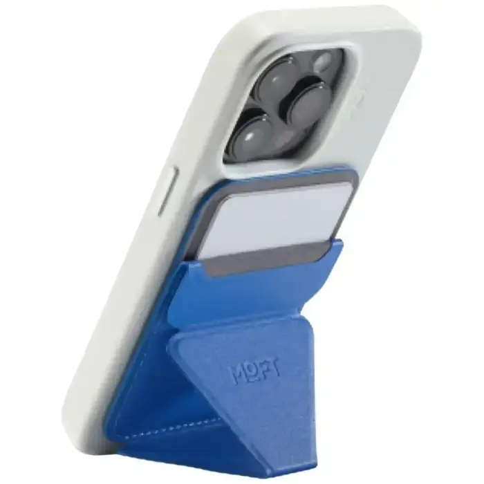 Moft Movas Snap-On MagSafe Magnetic Wallet and Phone Stand sapphire
