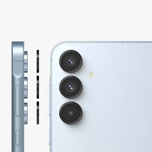 RINGKE KAMERAS RĀMJA AIZSARGS GALAXY A35 | A55 5G MELNS Foto 3