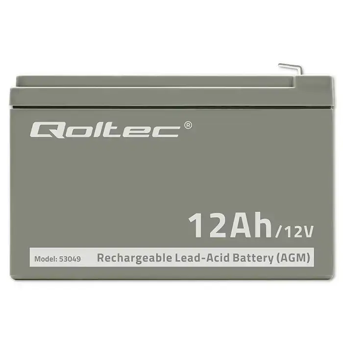 Qoltec AGM battery | 12V | 12Ah | Maintenance-free | Efficient| LongLife | for UPS, security Foto 5