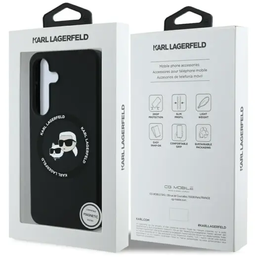 Karl Lagerfeld silikona telefona maciņš Samsung Galaxy S25 Plus melns Foto 8
