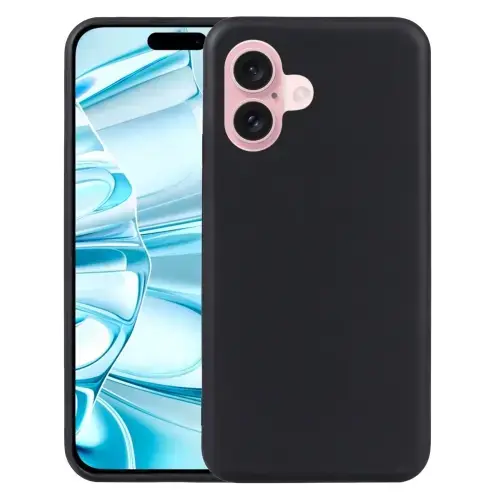 Fusion Silicon phone case for iPhone 16 Plus black