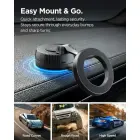 SPIGEN MFT36 VACUUMLOCK MAGNETIC MAGSAFE DASHBOARD CAR MOUNT BLACK Photo