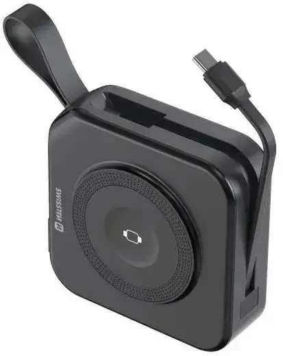 Swissten Power Bank ALL-IN-ONE PRO ar maināmiem uzgaļiem US | EU | UK Portatīvais akumulātors 20W 10000mAh