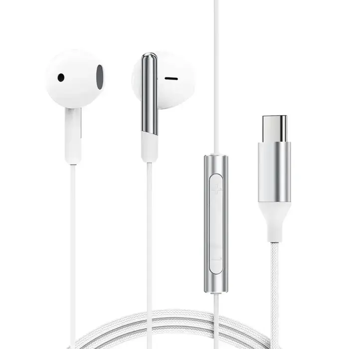 Acefast L3 Wired USB-C Headphones with Microphone - White Foto 6