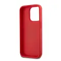 DKNY PU Leather Stack Logo Wrist Strap Case for iPhone 15 Pro Max Red — Foto 3