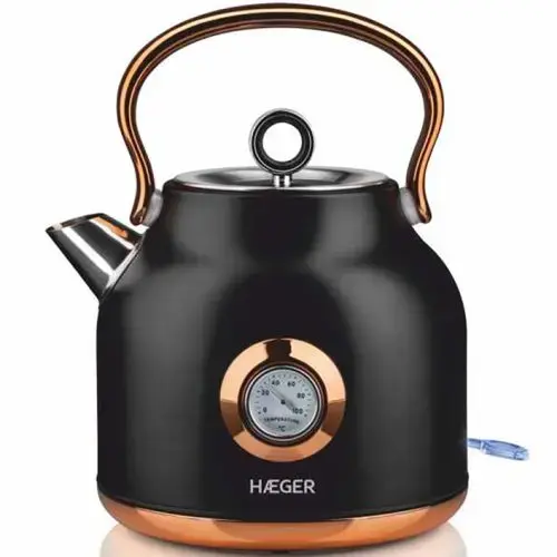 Haeger EK-22B.024A Art Deco Elektriskā tējkanna ar termometru 1.7L 2200W