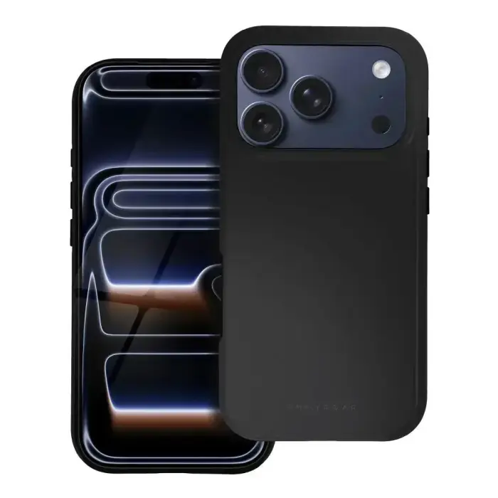 ROAR Rainbow Bumper maciņš ar MagSafe atbalstu telefonam iPhone 17 melns