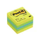 Piezīmju līmlapiņu mini kubs Post-it Lemon, 51x51mm, 400 lapiņas Foto 1