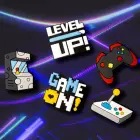 3D Sticker GameOn 5pcs set Photo