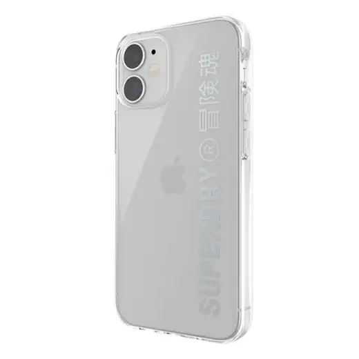 SuperDry Snap iPhone 12 mini Clear Case srebrny|silver 42590 Фото num