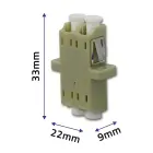 Qoltec Adapter fiber optic LC/UPC | Duplex | Multimode — Photo 4