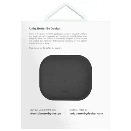 UNIQ case Lino AirPods 4 Silicone ash grey Foto 7
