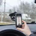 Forever TSH-100 Universal Car Holder 10cm Window | Panel Mechanism (2-19.5cm) for Phone or Tablet Black Photo