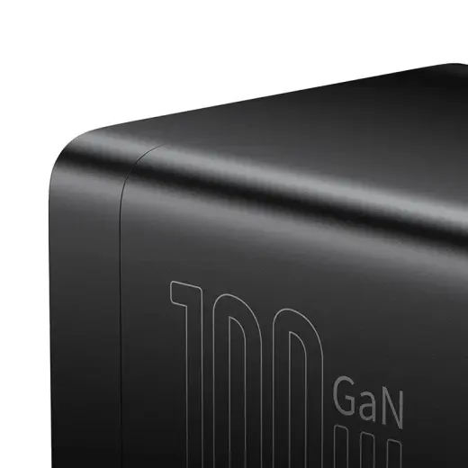 Baseus GaN3 Pro зарядное устройство | 100W | GaN | USB-A, USB-C, AC | черное Фото num