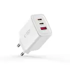 Зарядное устройство Tech-Protect NCA65W-GAN | 65W | PD, QC, GaN | USB-C, USB-A | белое — Фото 2