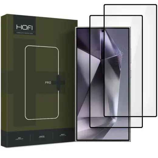 HOFI GLASS PRO+ tempered glass for phone Samsung Galaxy S25 Ultra black 2-pack
