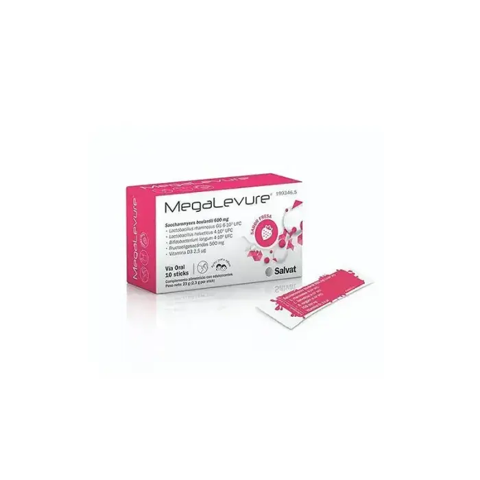 Megalevure 10 Sticks Strawberry Flavour