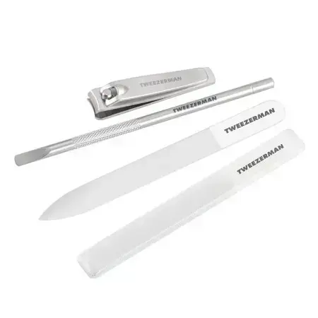 Tweezerman Glass Manicure Set - 4pc