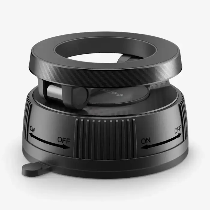 SPIGEN MFT36 VACUUMLOCK MAGNETIC MAGSAFE DASHBOARD CAR MOUNT BLACK Photo