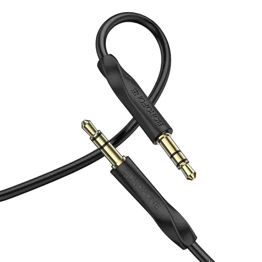 Borofone Cable AUX BL16 - jack 3,5mm to jack 3,5mm - 1 metr black Photo