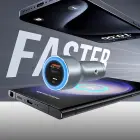 Dudao R4Ultra 120W Power Delivery Quick Charge LED Car Charger USB-A USB-C - Gray Foto 4