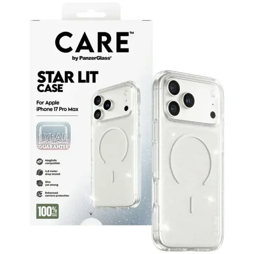 CARE by PanzerGlass Flagship Urban Explorer w. White MagSafe case for iPhone 17 Pro Max Star Lit Foto 4