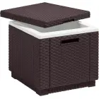 Garden table/storage box Ice Cube brown — Photo 1