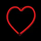 Neon LED Light HEART red Bat + USB FLNE07 Forever Light Foto 3