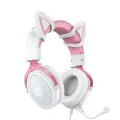 ONIKUMA X10 White|Pink|Cat Ears Gaming Headphones Photo