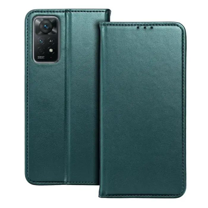 Smart Magneto book type phone case for Redmi 17C green