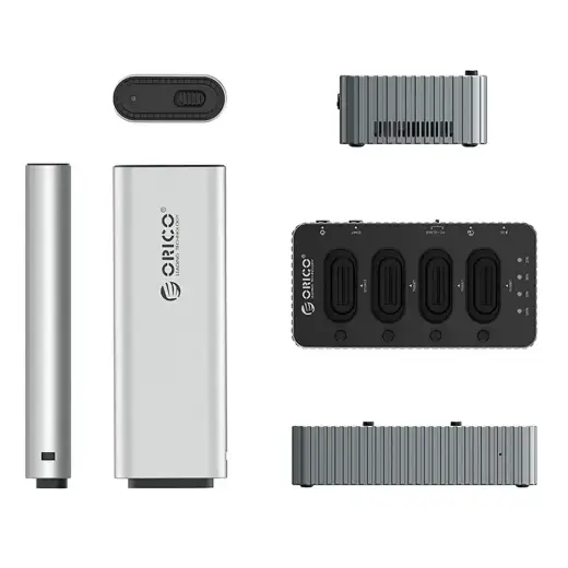 Orico IT48N-C 4-Disk Docking Station with M.2 NVME Clone Function - Gray Foto 3
