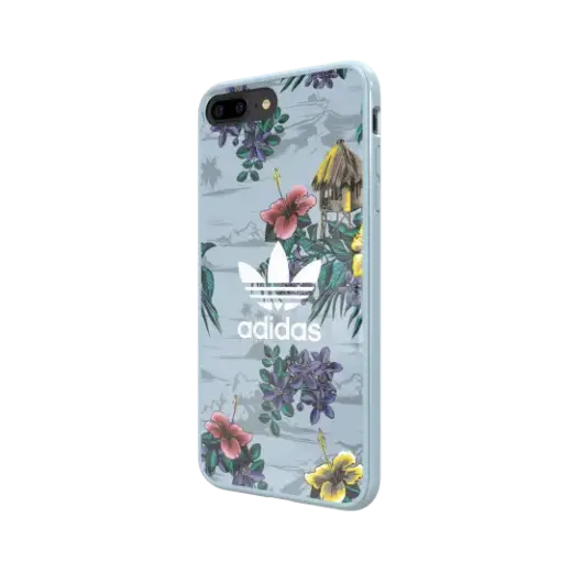 Adidas Floral Case Пластмассовый чехол для Apple iPhone X | XS Синий (EU Blister)