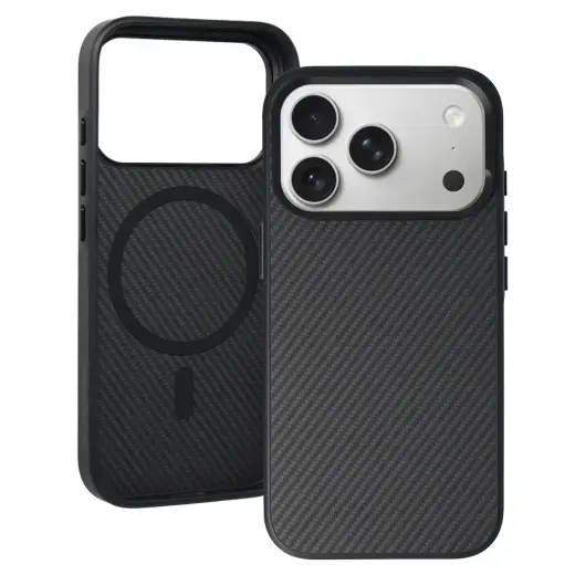 Liavec Carbon Core чехол для телефона iPhone 17 Pro Max чёрный