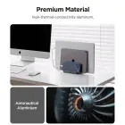 SPIGEN LD208S4 VERTICAL LAPTOP STAND SPACE GREY Foto 9