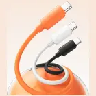USAMS U98 data transfer and charging cable | USB-C to Lightning | 30W | white — Photo 2