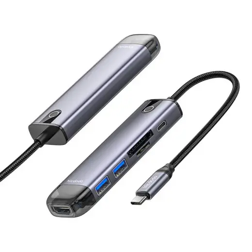 Mcdodo HU-7420 10-in-1 USB-C Hub (USB-C, HDMI, VGA, USB3.0*2, USB3.0*2, SD, TF) Фото num
