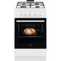 Electrolux gāzes plīts, 50cm, balta Photo