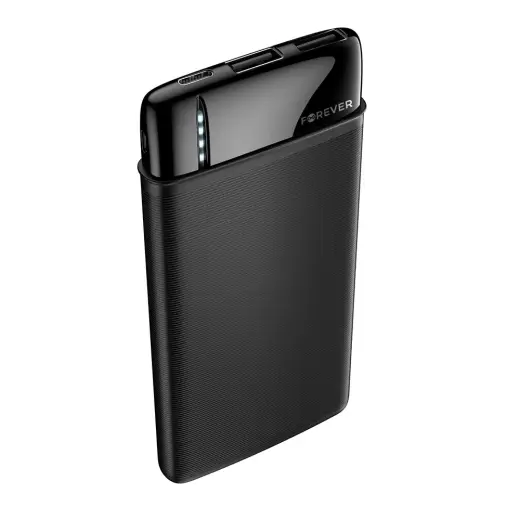 Forever power bank TB-100M 10000 mAh melns Foto 3