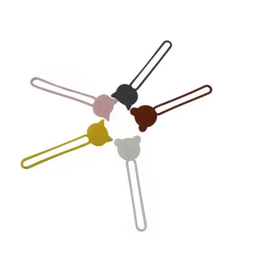 Silicone cable reel - brown Photo