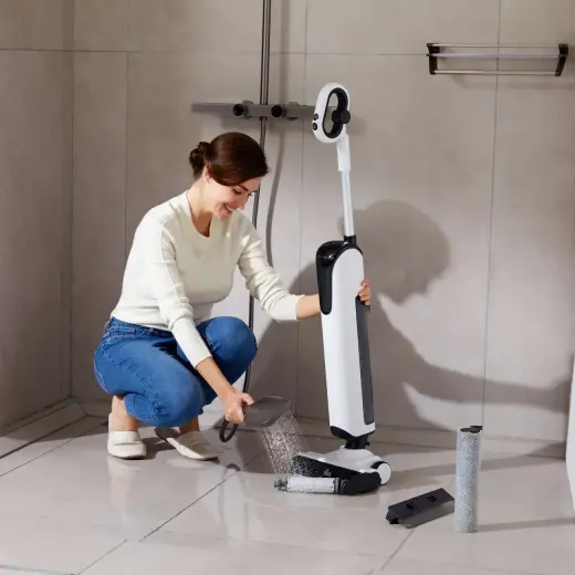 UWANT D100 17000Pa Upright Vacuum Cleaner with Mopping Function and Charging Station - White Фото num