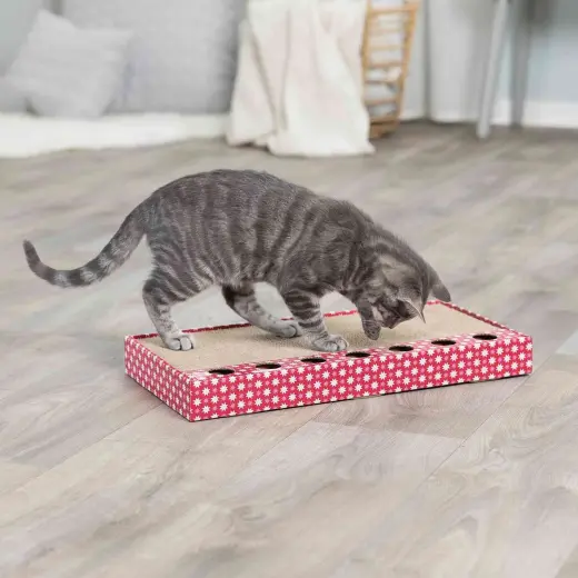 Nagu asināmais : Trixie  Scratching cardboard with toys, 48 × 25 cm, pink Foto 2