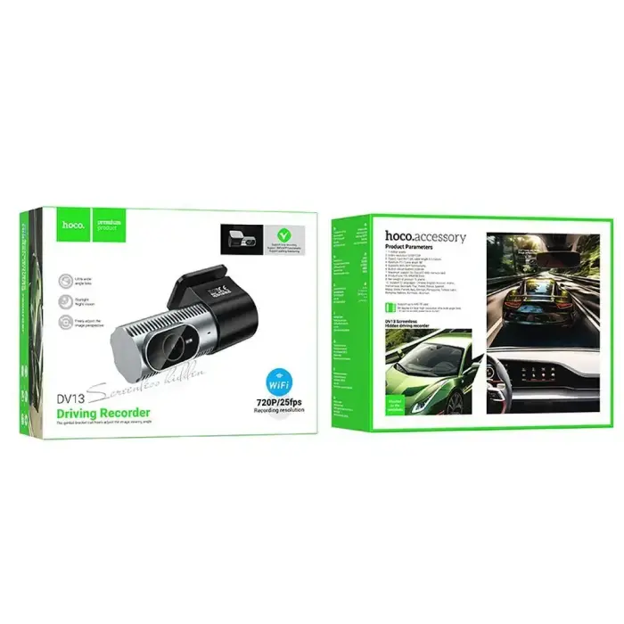Dash cam for car Hoco 720P/25fps DV13 black Foto 9