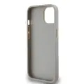 DKNY PU Leather Repeat Pattern Tonal Stripe Case for iPhone 14 Beige — Photo 4