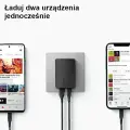 UNIQ Votre Slim Duo зарядное устройство | 20W | USB-C, USB-A | черное Фото num
