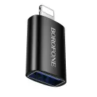 Borofone Adapter BV26 - USB to Lightning - black — Foto 1