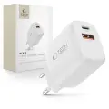 Tech-Protect NCA20 tīkla lādētājs | 20W | PD, QC | USB-A, USB-C | balts Foto 1