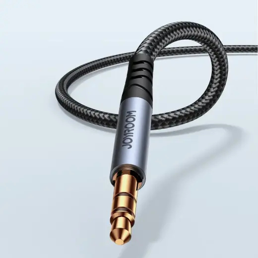 Joyroom stereo audio cable AUX 3.5 mm mini jack 1.2m black (SY-A08) Photo