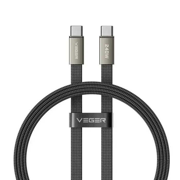 Veger CC2-MTB data transfer and charging cable | USB-C to USB-C | PD | 240W | 1.5m | black