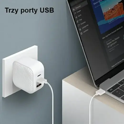 UNIQ Verge Pro зарядное устройство | 66W | GaN | USB-C | белое Фото num