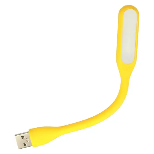 Mini LED Lamp Silicone USB Yellow Foto 3